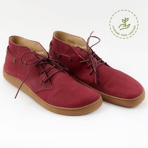 Chaussures Tikki JAY Leather Burgundy Femme | QBJ-66559880