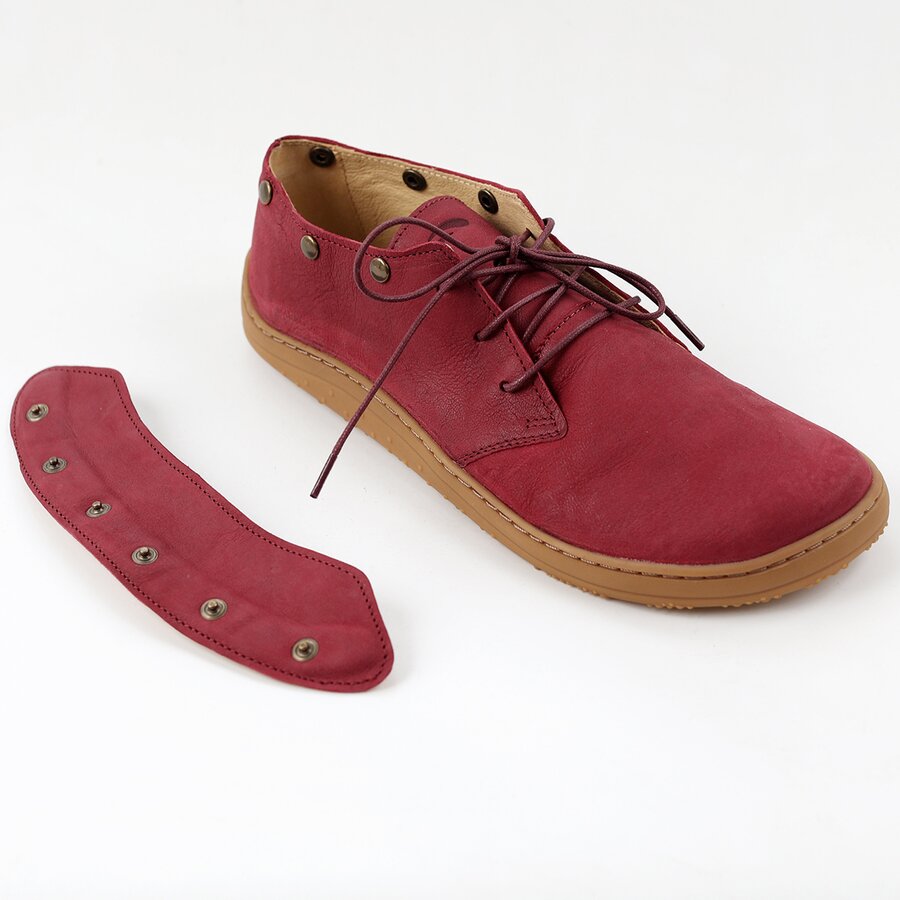 Chaussures Tikki JAY Leather Burgundy Femme | QBJ-66559880