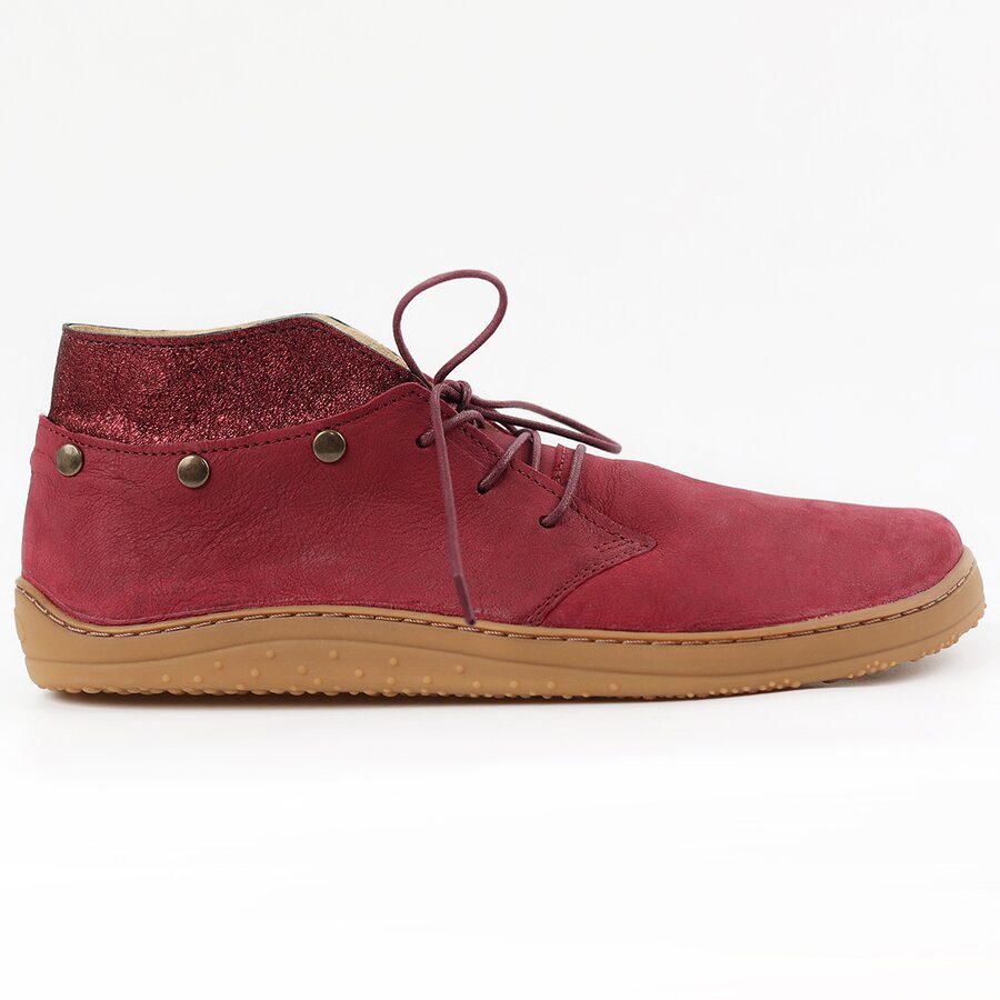 Chaussures Tikki JAY Leather Burgundy Femme | QBJ-66559880