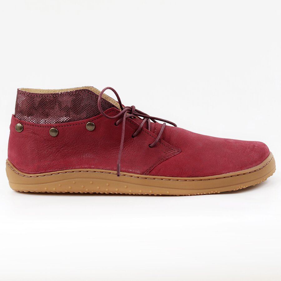 Chaussures Tikki JAY Leather Burgundy Femme | QBJ-66559880