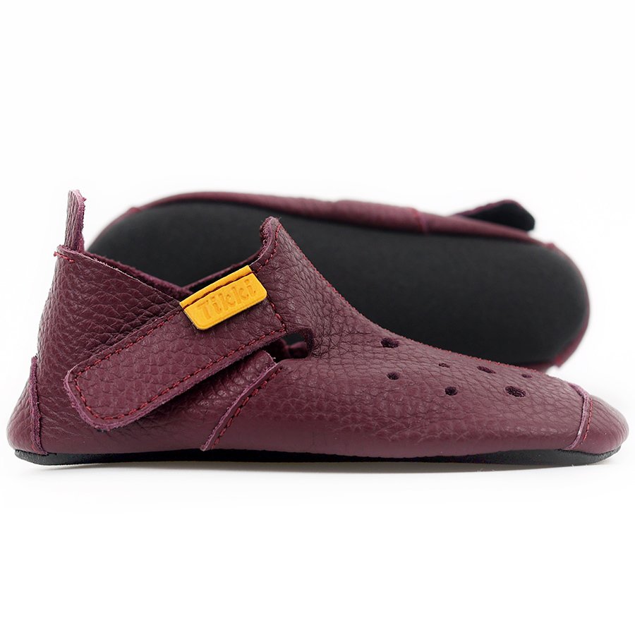 Chaussures Tikki ZIGGY V1 Leather Plum Femme | AHE-58858073