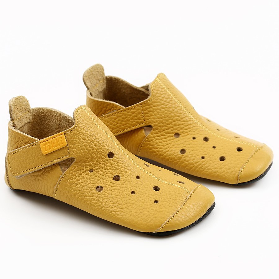 Chaussures Tikki ZIGGY V1 Leather Yellow Femme | YOG-06633525