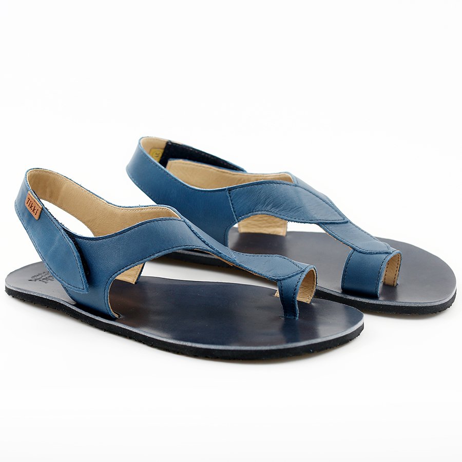 Sandales Tikki SOUL Leather Blue Femme | AHK-69784396