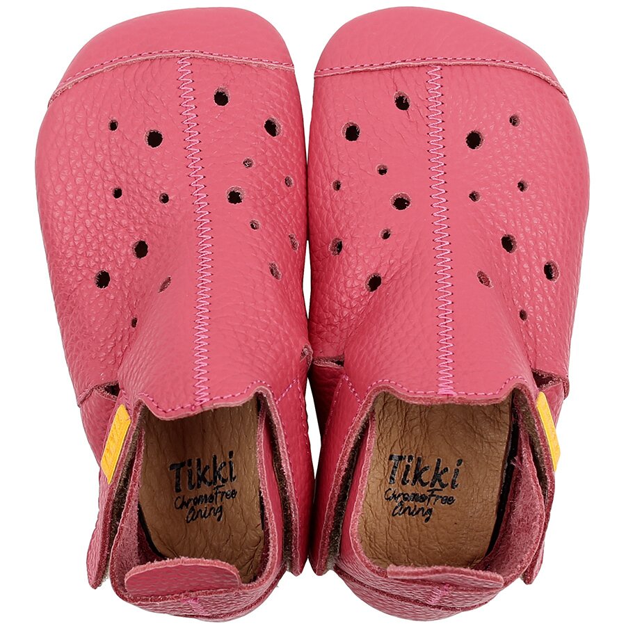 Chaussures Tikki ZIGGY V2 Leather Pink Bébé | WEY-26126643