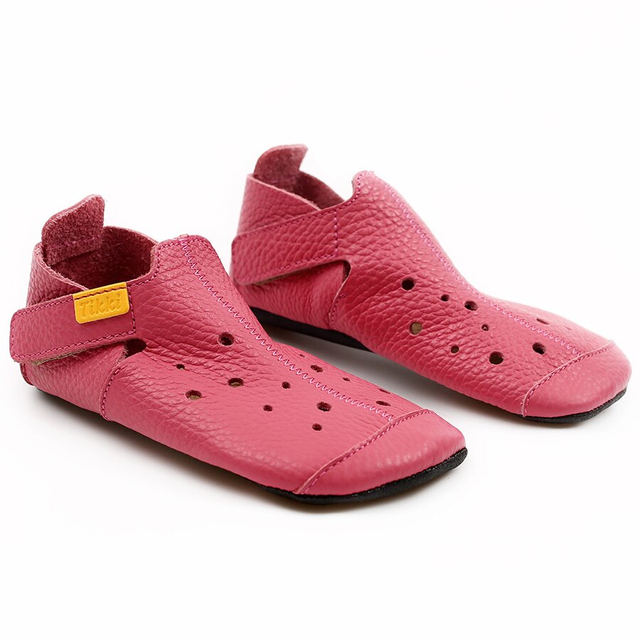 Chaussures Tikki ZIGGY V2 Leather Pink Bébé | WEY-26126643