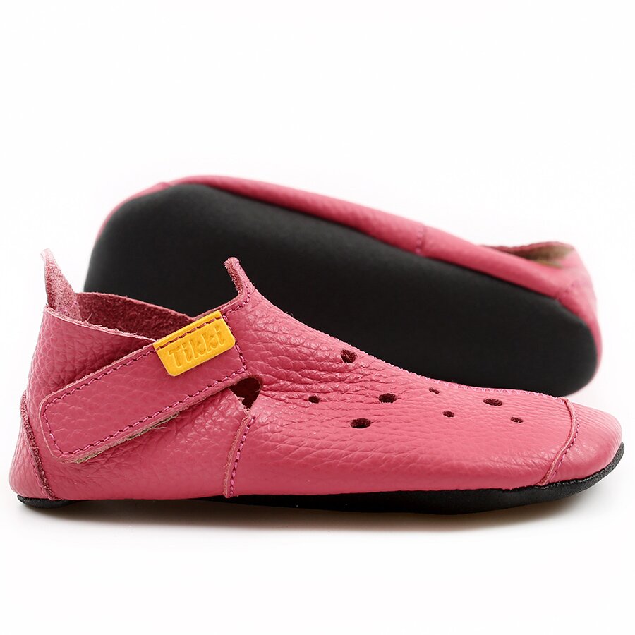 Chaussures Tikki ZIGGY V2 Leather Pink Bébé | WEY-26126643