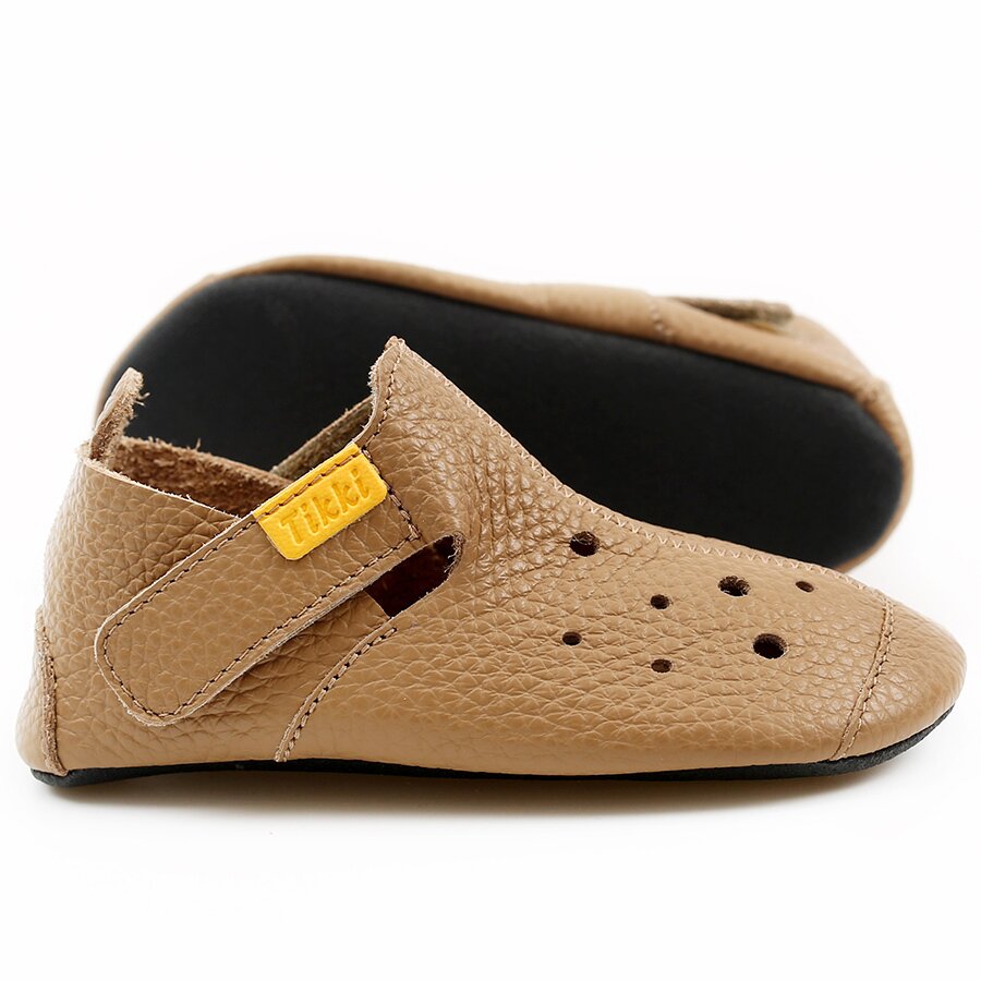 Chaussures Tikki ZIGGY V2 Leather Cappuccino Bébé | LIO-55020007