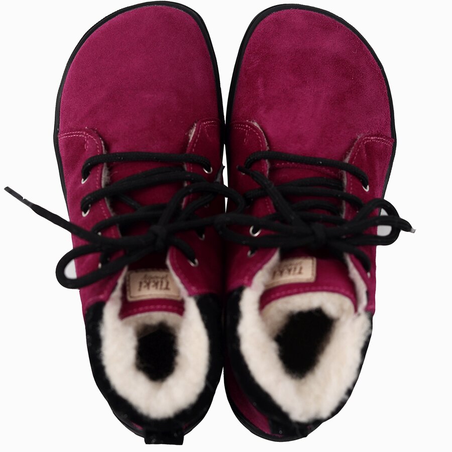 Bottines Tikki BEETLE Leather Fuxia Bébé | YXJ-17521784