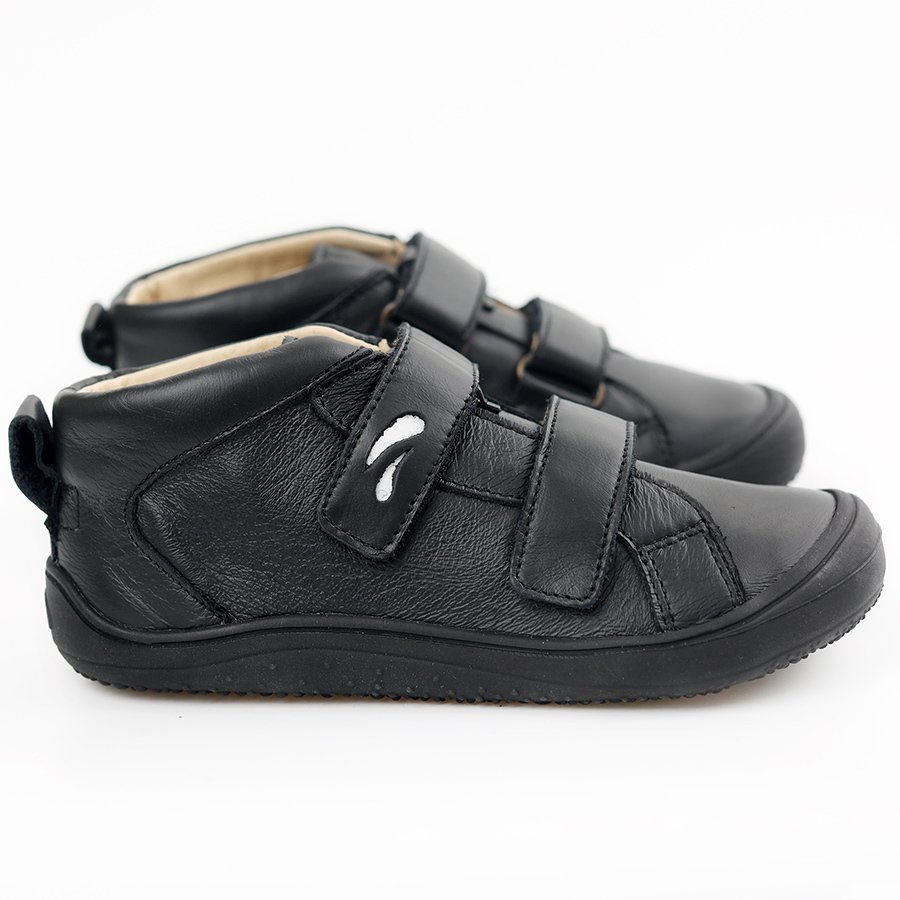 Bottines Tikki MOON Leather Black Bébé | JHL-33759062