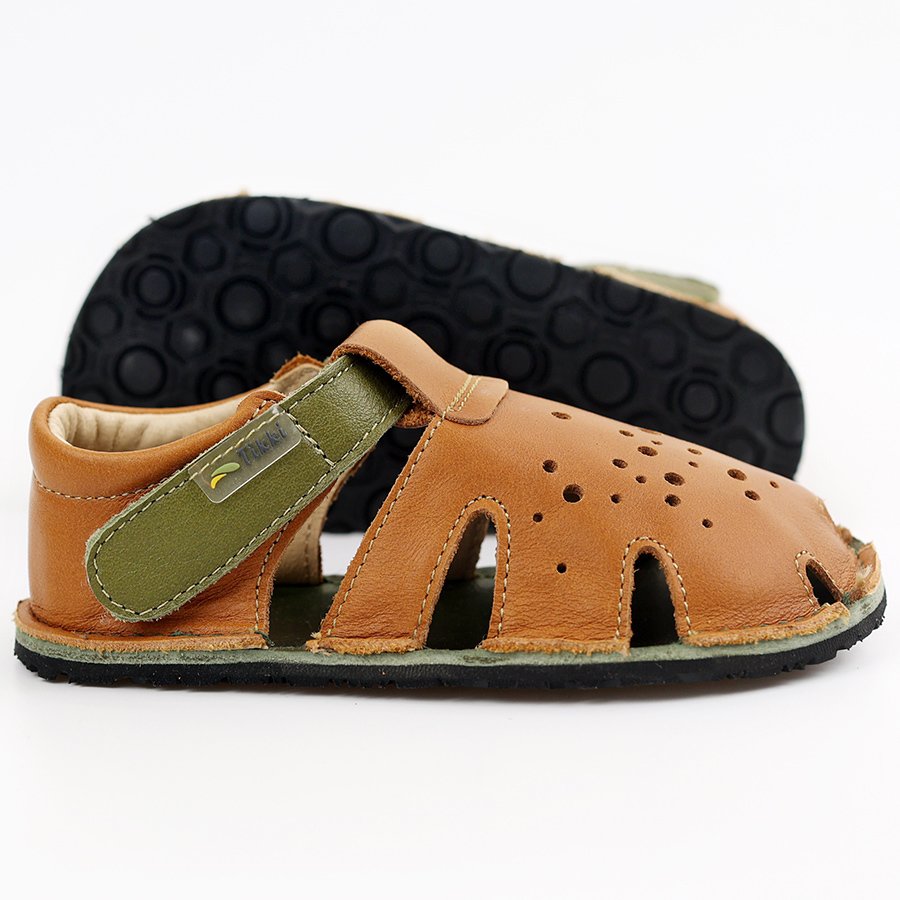 Sandales Tikki ARANYA Leather Earth Bébé | AIF-08224496