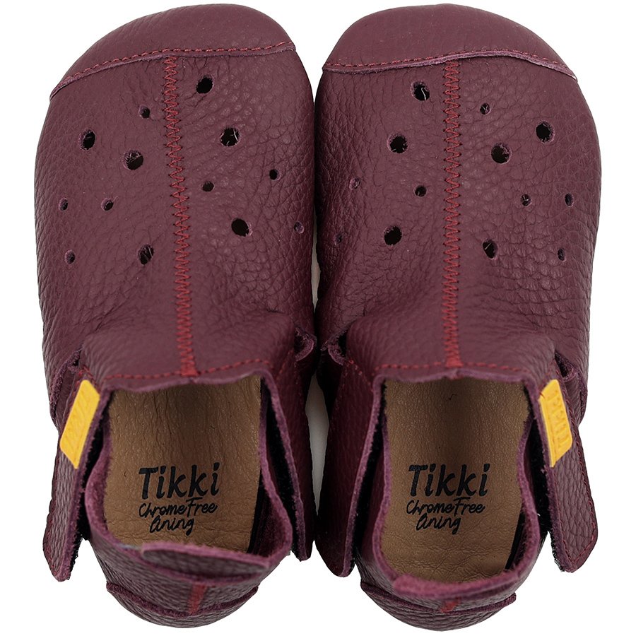 Chaussures Tikki ZIGGY V1 Leather Plum Bébé | ORT-05920027