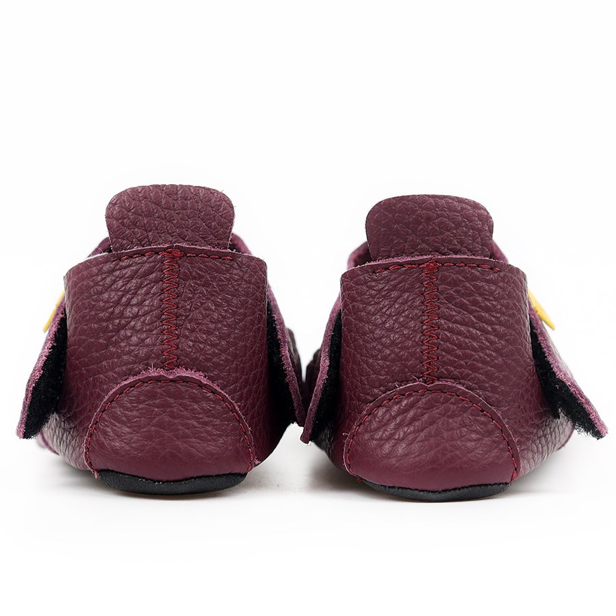 Chaussures Tikki ZIGGY V1 Leather Plum Bébé | ORT-05920027