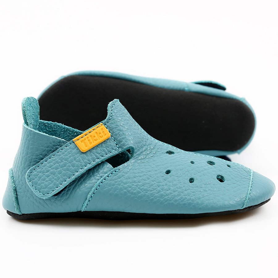 Chaussures Tikki ZIGGY V1 Leather Azure Bébé | DYI-48954440