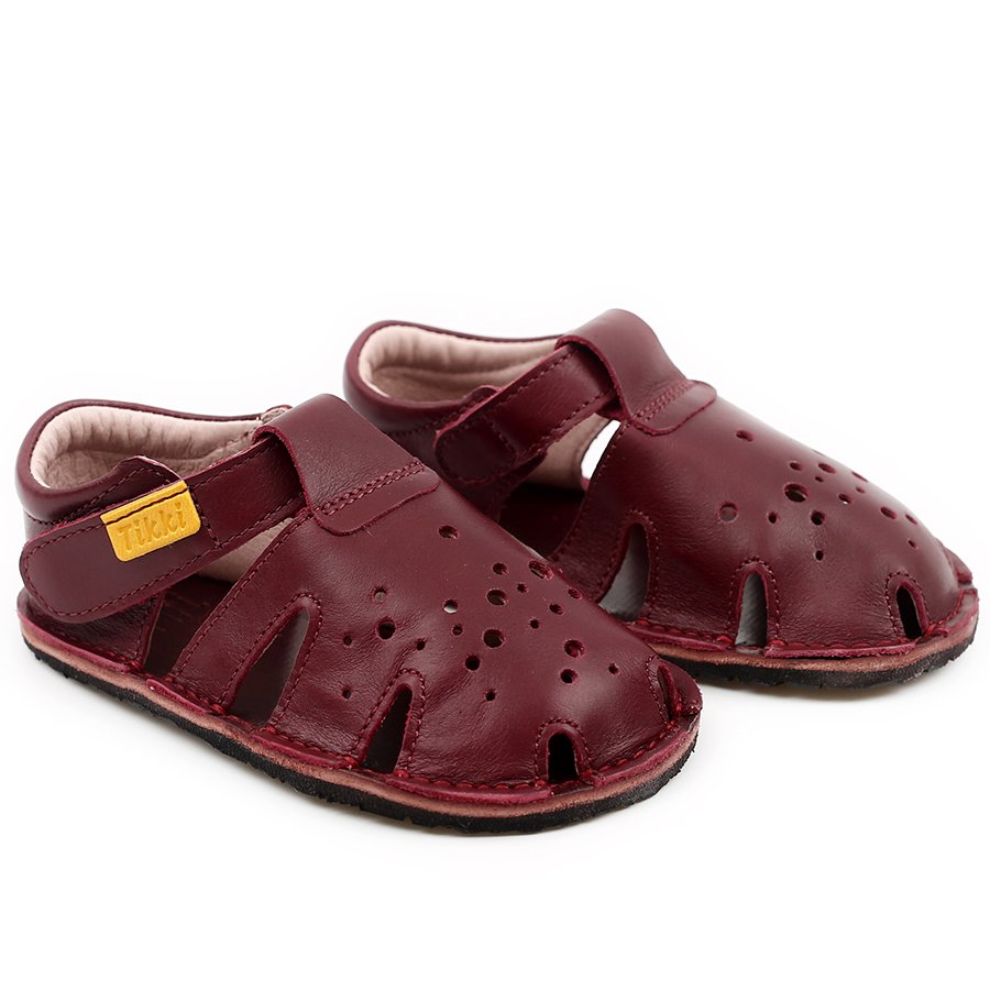 Sandales Tikki ARANYA Leather Prugna Bébé | ZSG-92478898