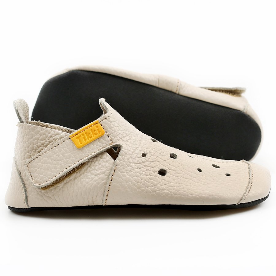 Chaussures Tikki ZIGGY V1 Leather Cream Bébé | YQZ-08940236