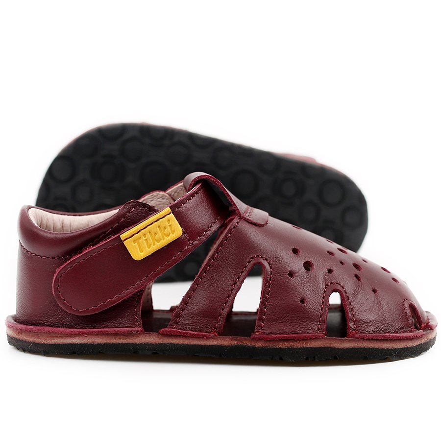 Sandales Tikki ARANYA Leather Prugna Bébé | ZSG-92478898