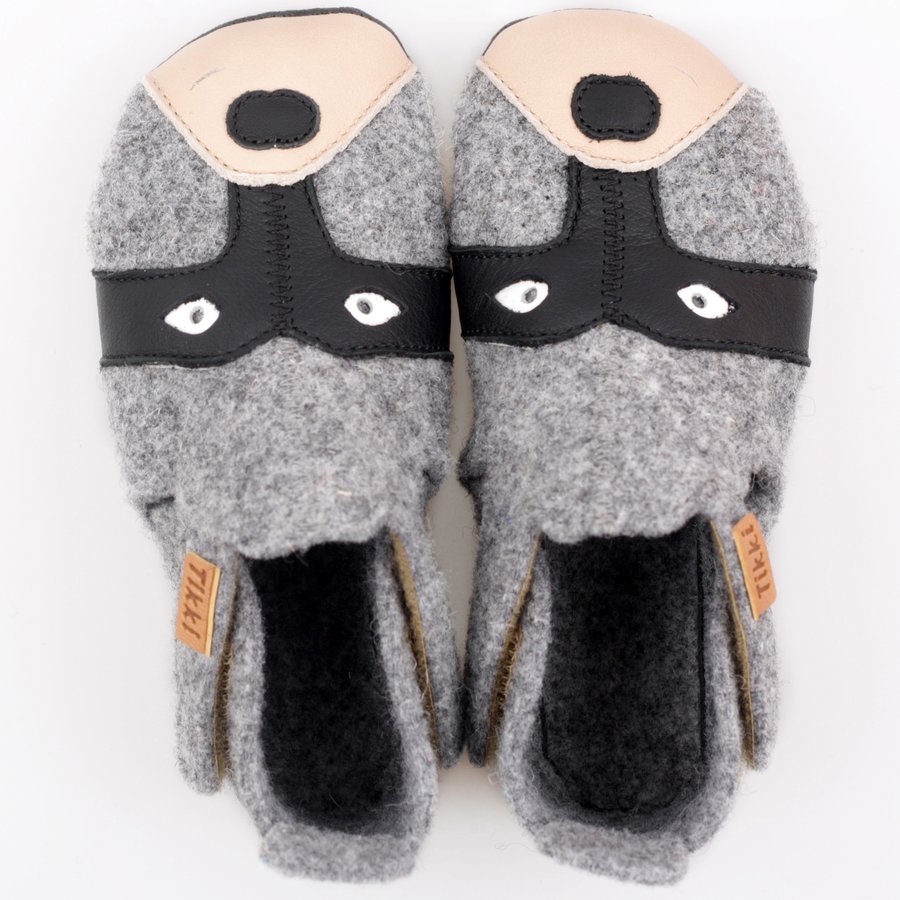 Chaussures Tikki ZIGGY Wool Raccoon Bébé | QOS-57826557