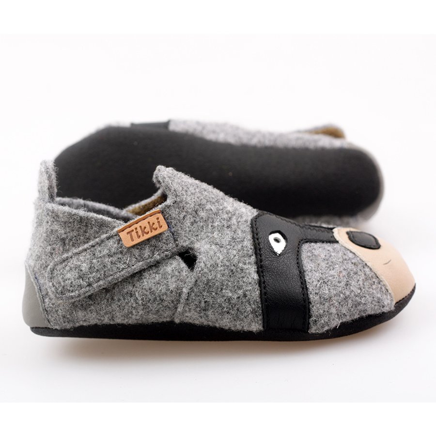 Chaussures Tikki ZIGGY Wool Raccoon Bébé | QOS-57826557