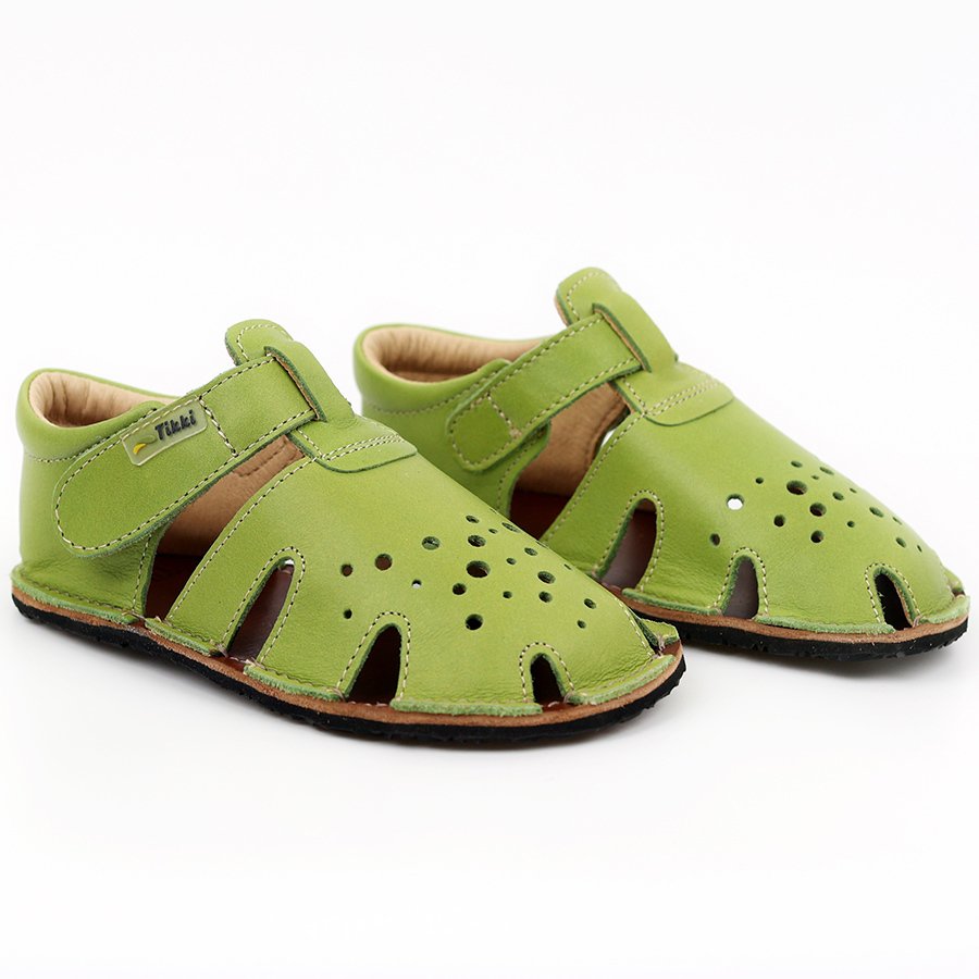 Sandales Tikki ARANYA Leather Lime Bébé | EYI-17240314