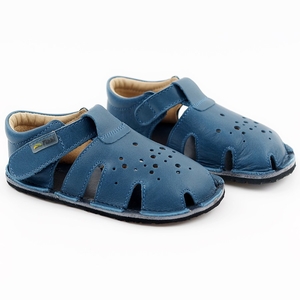 Sandales Tikki ARANYA Leather Blue Bébé | TKG-39667491