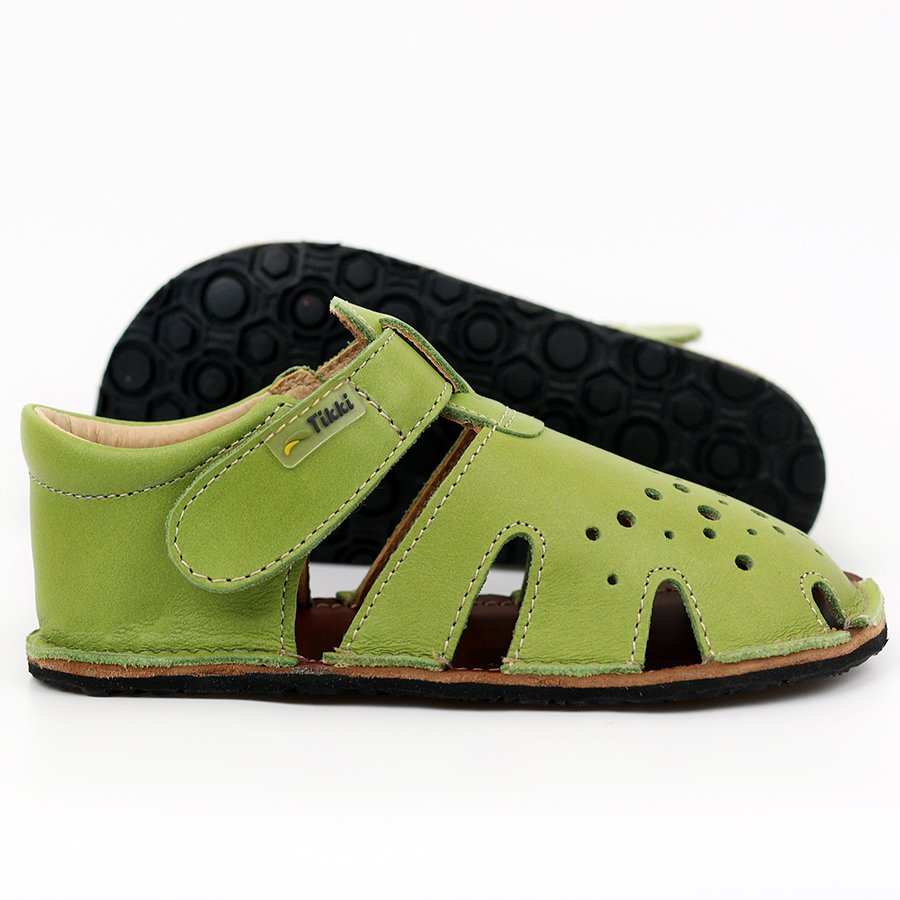 Sandales Tikki ARANYA Leather Lime Bébé | EYI-17240314