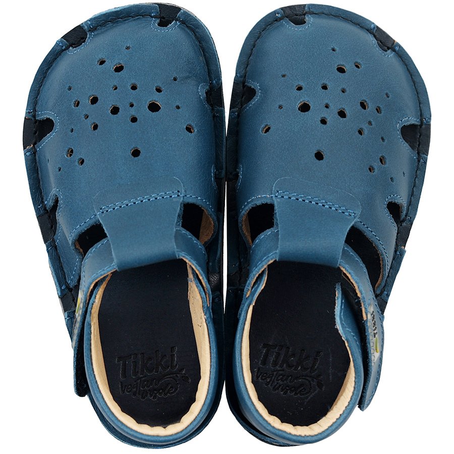 Sandales Tikki ARANYA Leather Blue Bébé | TKG-39667491