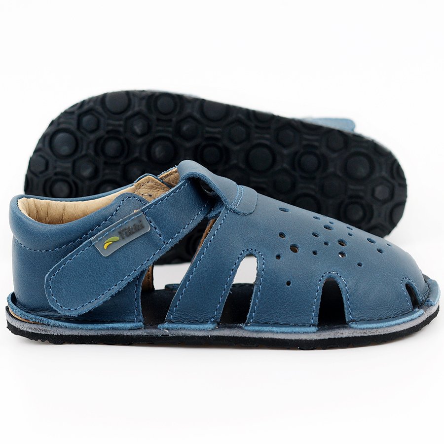 Sandales Tikki ARANYA Leather Blue Bébé | TKG-39667491