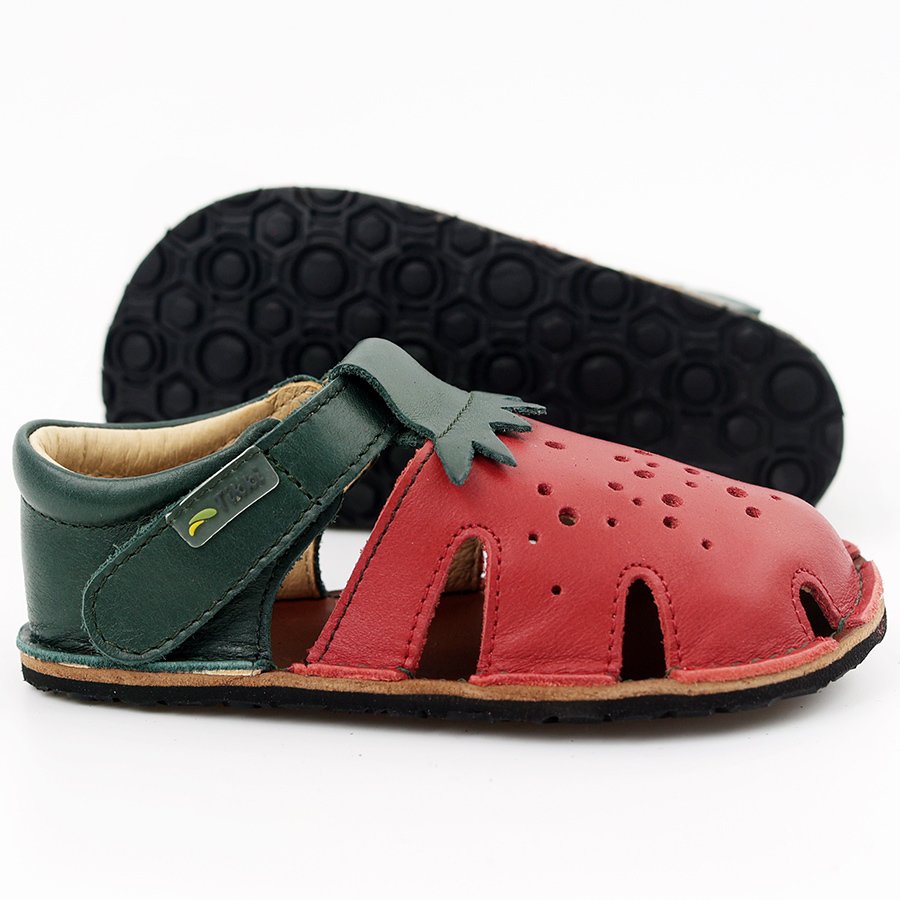 Sandales Tikki ARANYA Leather Strawberry Bébé | ACP-13335320